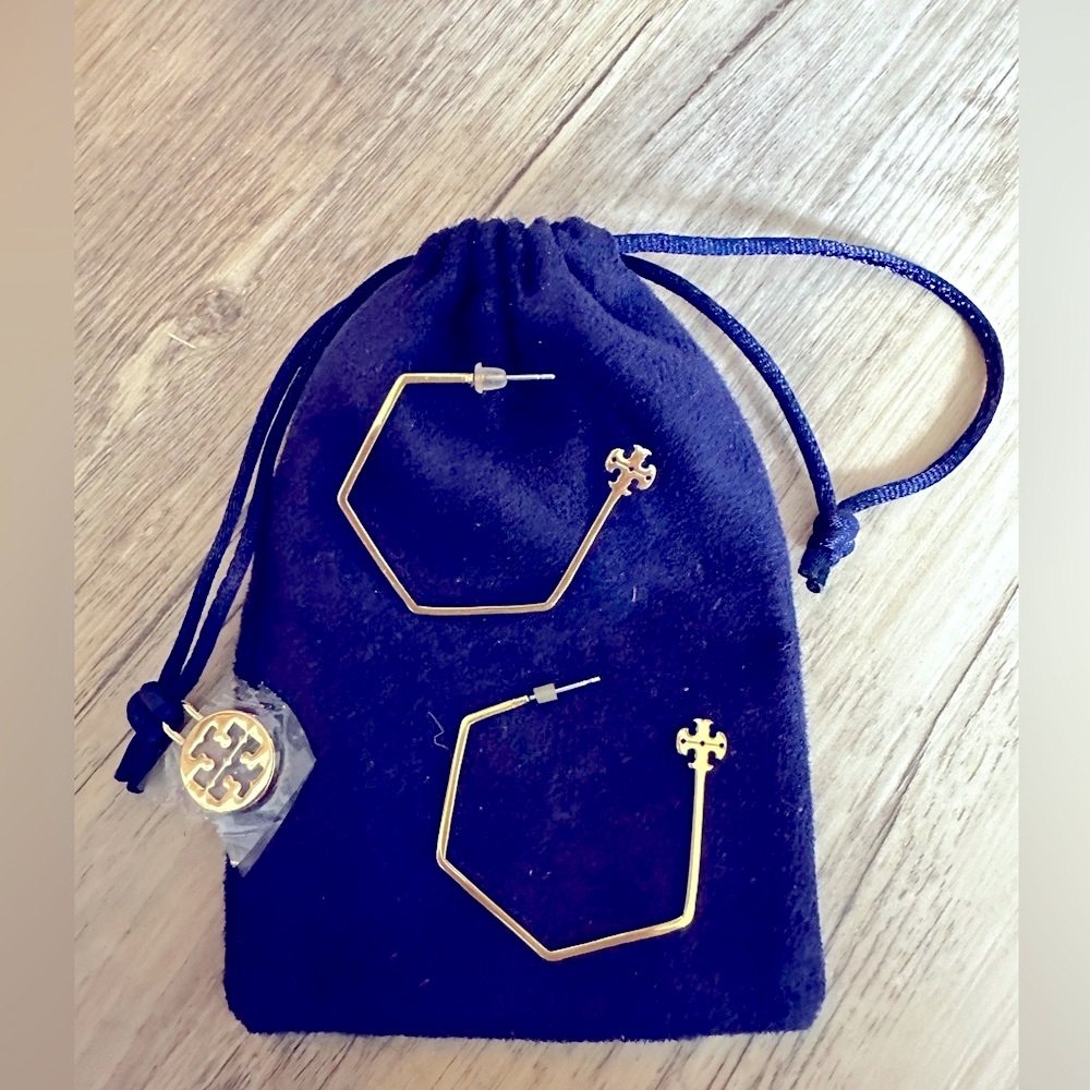 Tory Burch Earrings With Pouch.